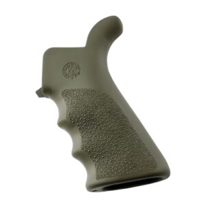 Hogue 15021 AR-15 Finger Groove Beavertail Grip fits Ruger Charger OD Green