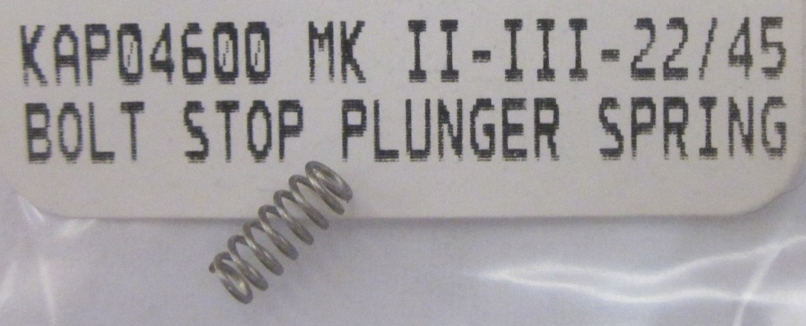 Factory Ruger 22/45 Mark 3 and MK3 LITE Bolt Stop - Release Spring