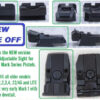 NEW VERSION TAKE OFF Factory Ruger Adjustable Rear Sight Black Outline for Mark Series Pistols