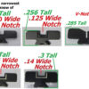 Factory Ruger Sight Blade for Adjustable Handgun Sights .140" White Outline