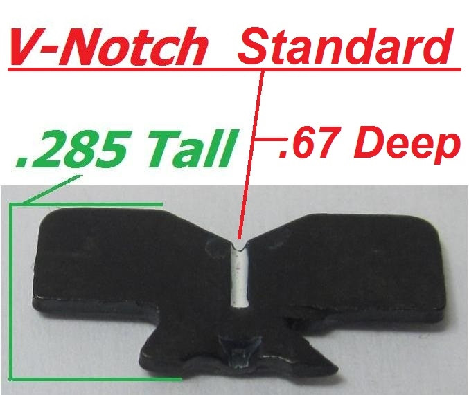 Factory Ruger Sight V Blade for Adjustable Handgun Sights