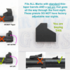 Factory Ruger Front Sight for All Older Ruger Mark Pistols with Standard Thin Taper Barrels