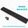 Ruger Black Weaver Rail for ALL Mark Pistols and Tac-Sol Pac-Lite 90228