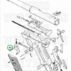 Stainless Trigger Pin Retainer for Ruger Mark 1 and Volquartsen frames A34-1
