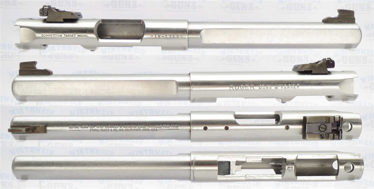 Used Ruger Mark 2 Upper 6-7/8" Stainless Competition Slab Side Barrel