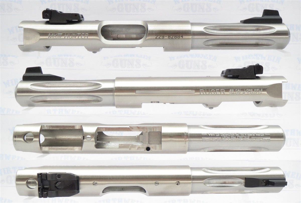 USED Mark 3 Ruger 4-1/2" Stainless Fluted HUNTER Bull Upper with Sights