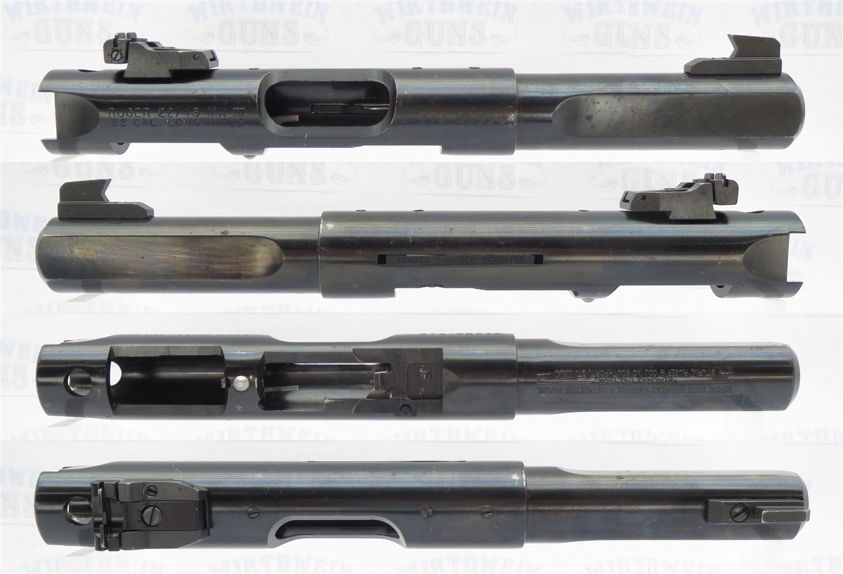 Used Ruger Mark 3 Upper 4-1/2" Blued SLAB SIDE Bull Barrel 10143 (22/45 Markings)