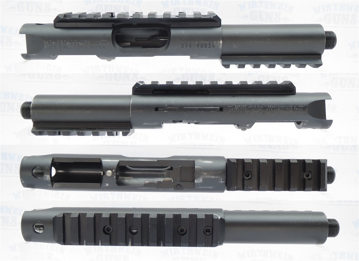 USED Ruger Mark 3 Upper Tactical Model  10149 (Take Off) Matte Blue 4.4" *THREADED* BULL Barrel (22/45 Markings)