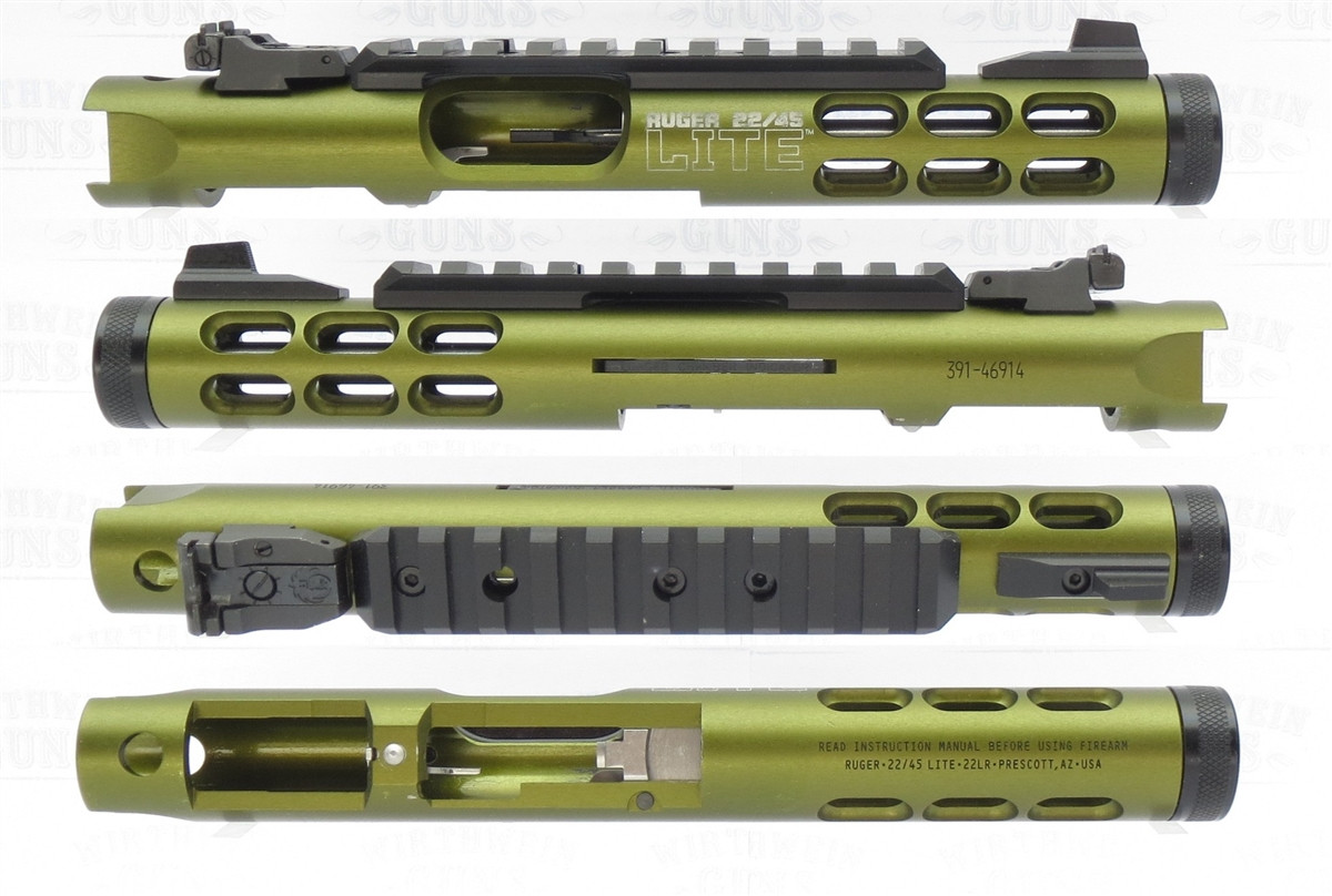 USED Ruger Mark 3 LITE Model 3912 Upper 4.4" OD Green with Sights 1/2" x 28 Threads