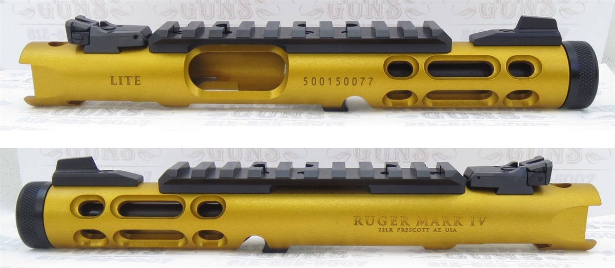 Ruger NEW Take Off GOLD Anodized LITE Upper with Rail and Sights