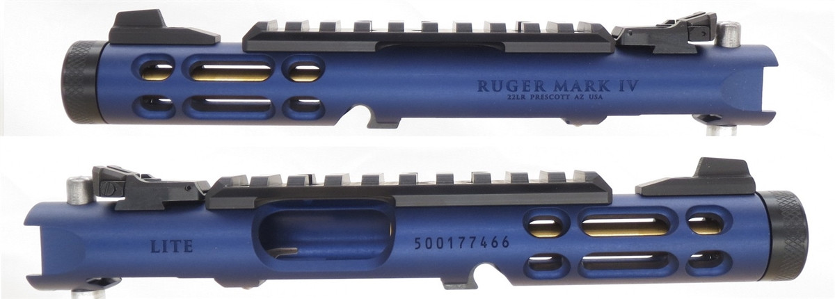 Ruger NEW Take Off Blue Anodized LITE Upper with Rail and Sights 43932
