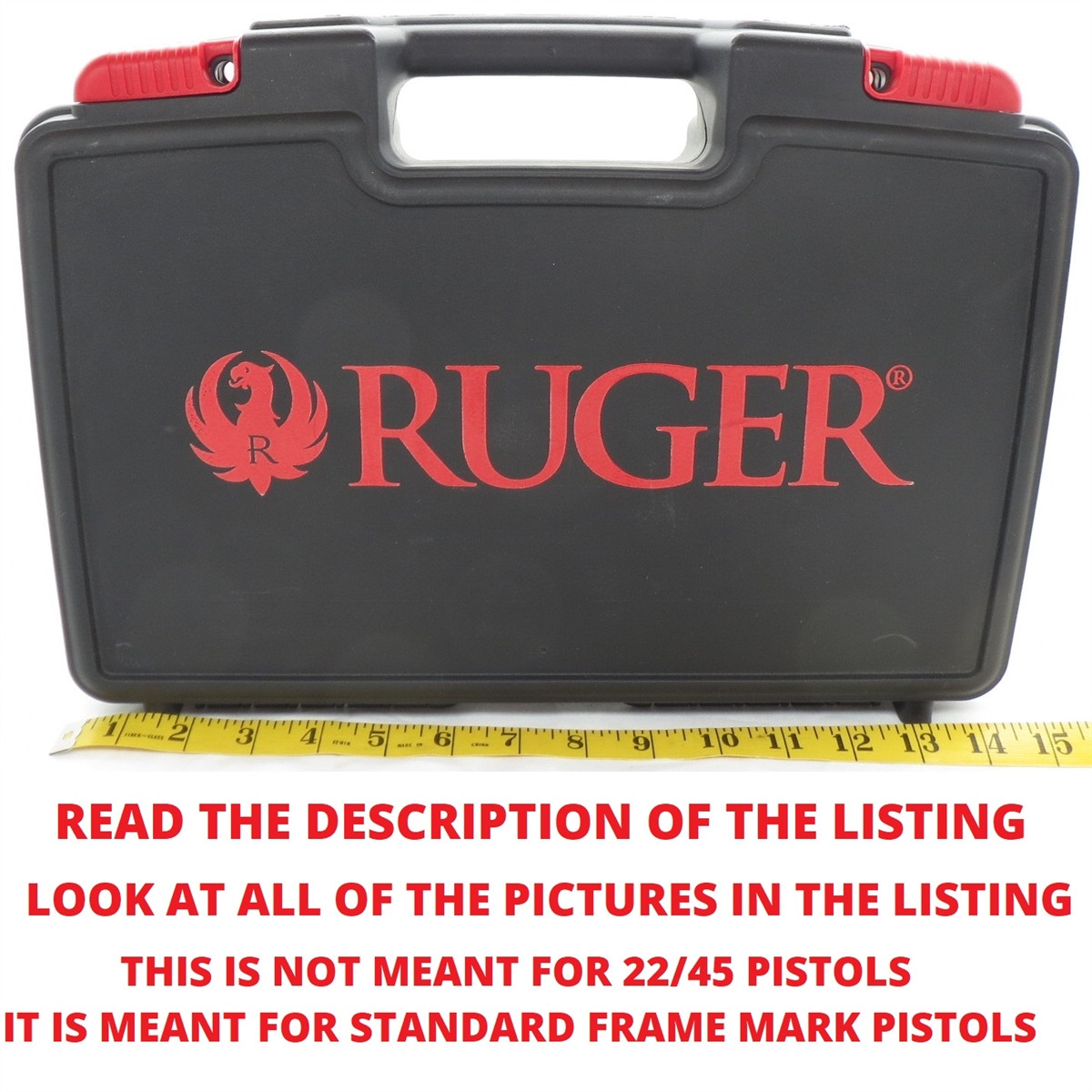 Factory Ruger Mark Standard Pistol Case 7" Barrel Max.
