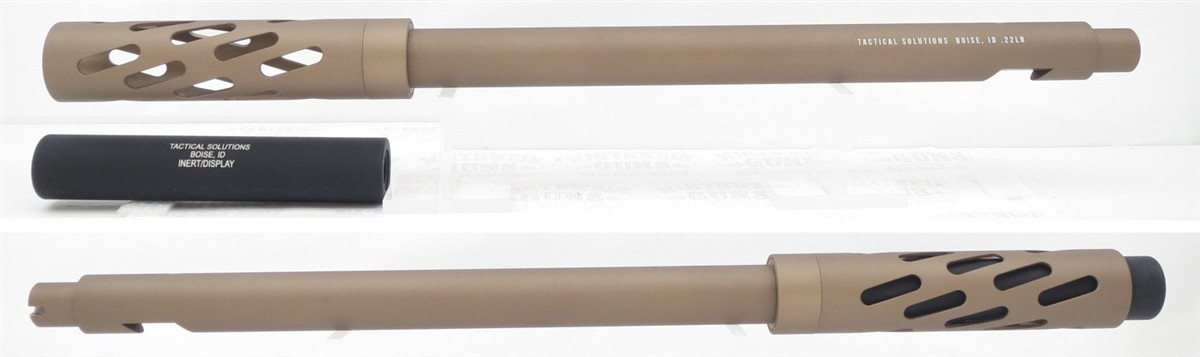 Tactical Solutions Matte Quicksand SBX Barrel for Ruger 10/22 Threaded 1/2x28