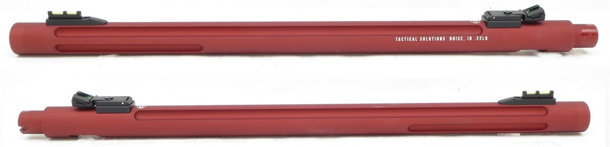 TacSol Tactical Solutions Open Sight X-Ring 1/2"-28 Threaded Barrel Matte Red