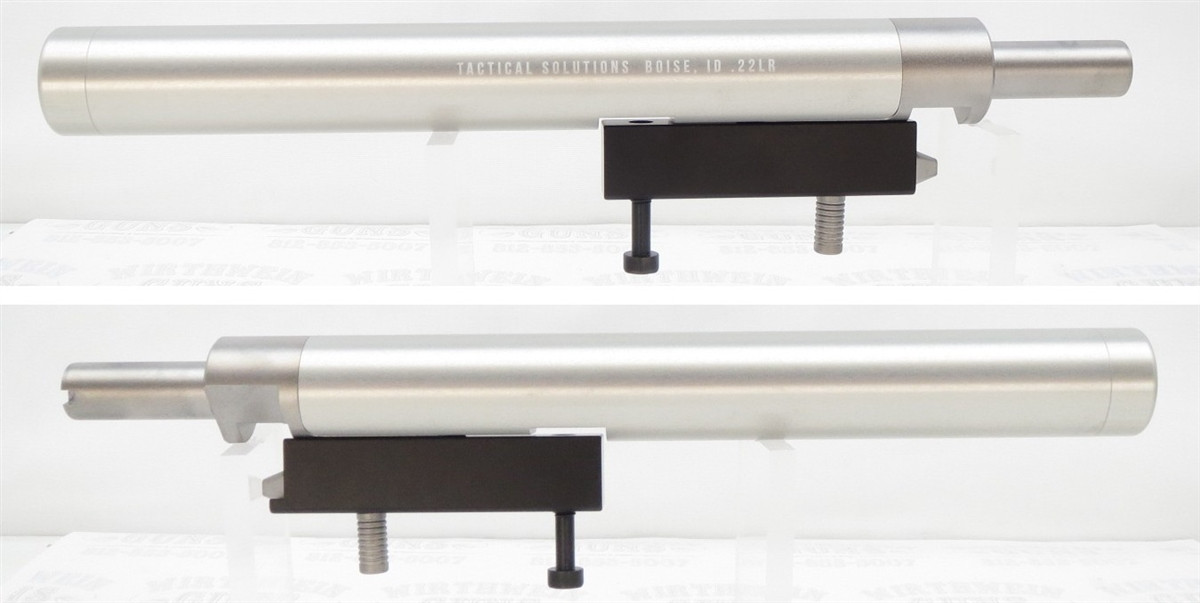 TacSol Tactical Solutions Takedown Charger 9" Bull Barrel (SBR for 10/22) Bright Silver