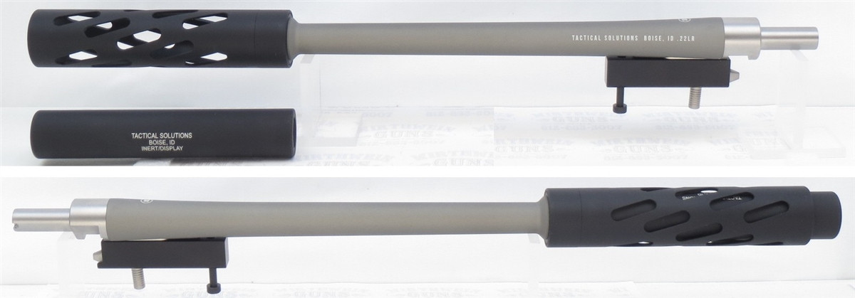 Tactical Solutions Matte Gun Metal Gray & Black SBX Barrel for Ruger 10/22 Takedown