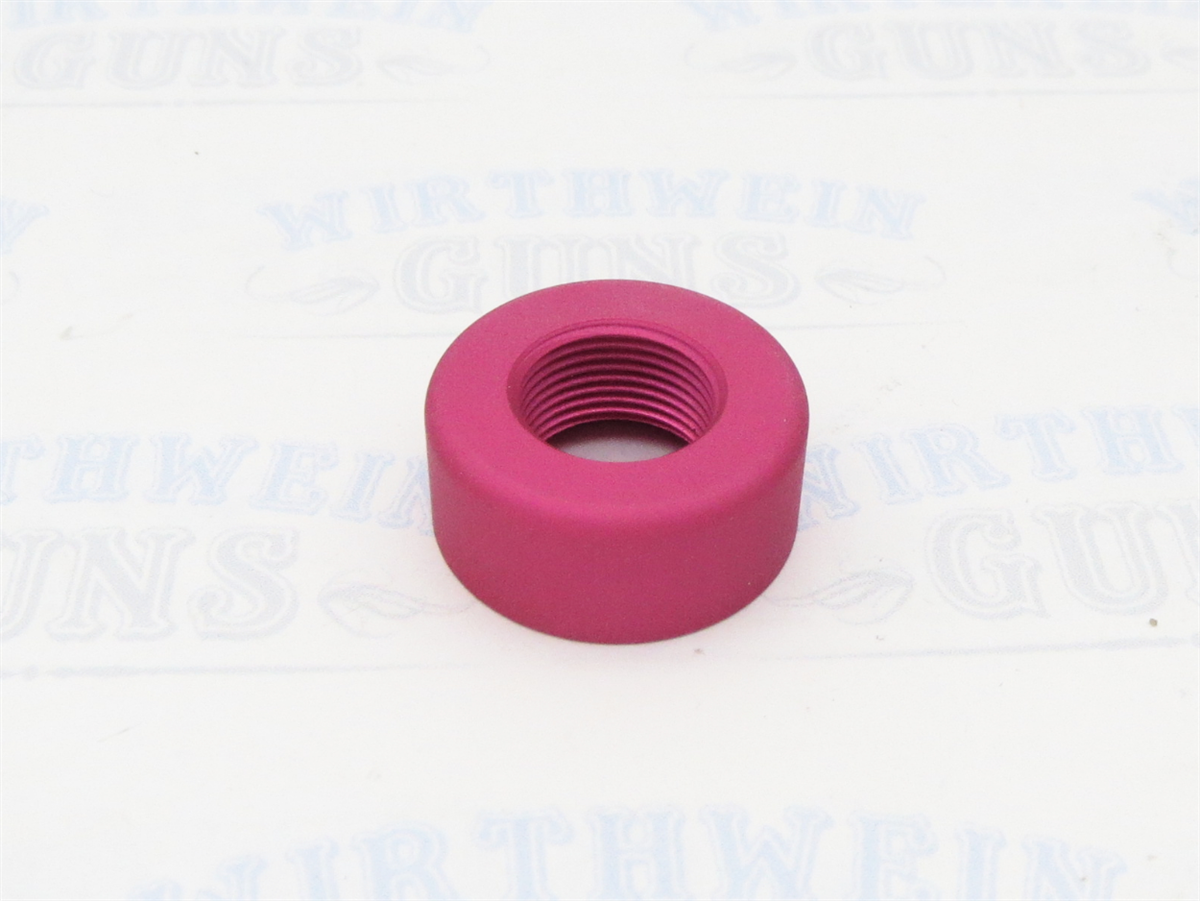 TacSol X-Ring Ruger 10/22 REPLACEMENT .920" Diameter Thread Protector (End Cap) 1/2"x28 Matte Raspberry Pink