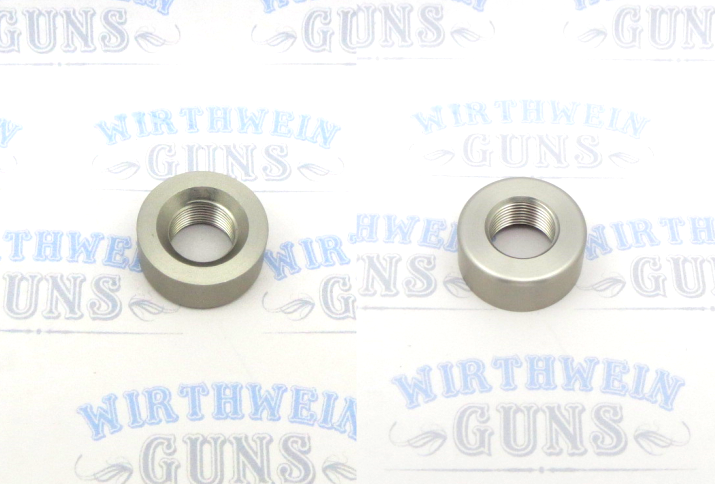 TacSol X-Ring Ruger 10/22 REPLACEMENT .920" Diameter Thread Protector (End Cap) 1/2"x28 Bright Silver