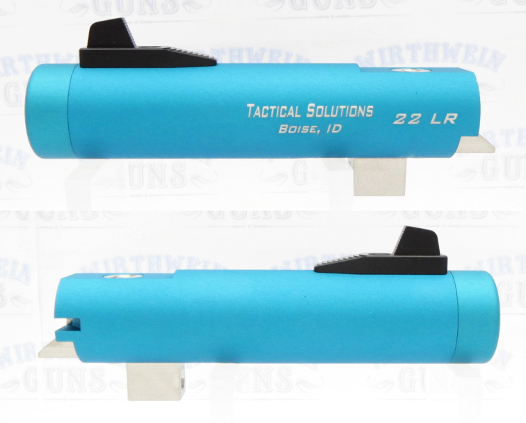 TacSol Tactical-Solutions 4" Trail-Lite Non-Fluted Matte Turquoise Threaded 1/2" x 28