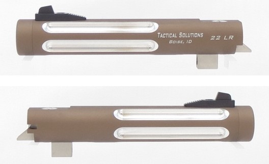 TacSol Tactical-Solutions Matte Quicksand Silver Flutes Trail-Lite 5.5" Barrel Threaded 1/2x28