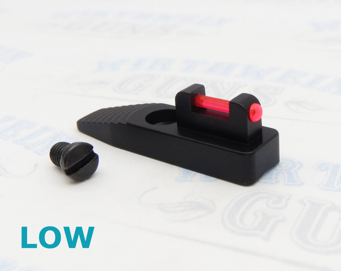 Tactical Solutions Pac-Lite Red LOW Fiber Optic Front Sight FSFO-L-RD