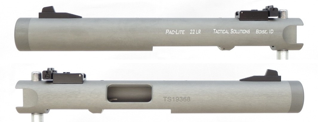 TacSol Tactical Solutions Pac-Lite 4.5" Non-Fluted Gun Metal Gray 1/2"x28 threads
