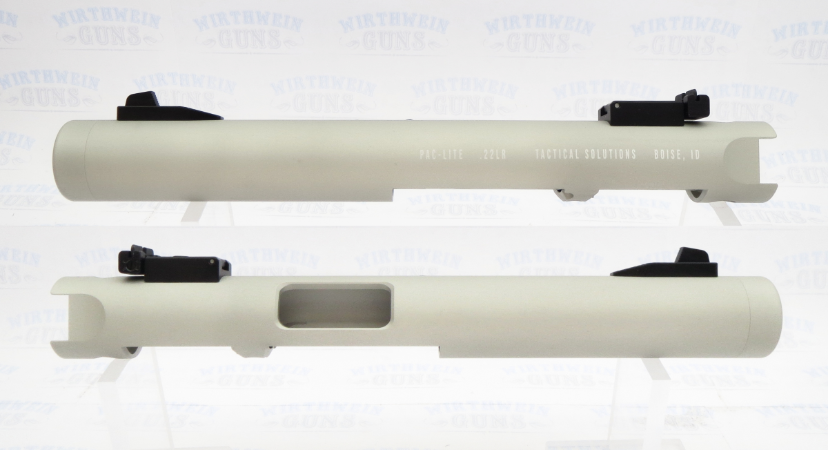 TacSol Tactical Solutions Pac-Lite 4.5" Non-Fluted Silver 1/2"x28 threads