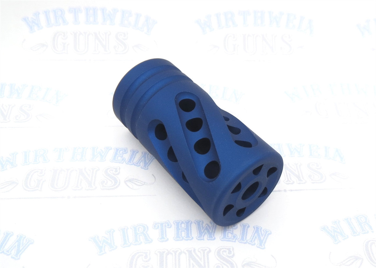 Tactical Solutions PERFORMANCE SERIES Pac-Lite 1" Compensator MATTE BLUE 1/2"x28
