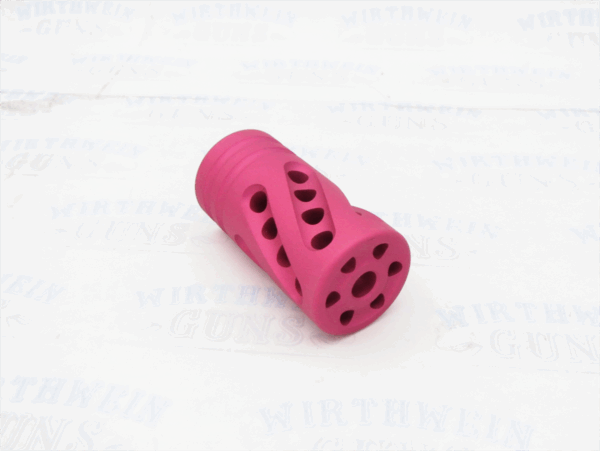 Tactical Solutions PERFORMANCE SERIES Pac-Lite 1" Compensator Matte Raspberry Pink  1/2"x28