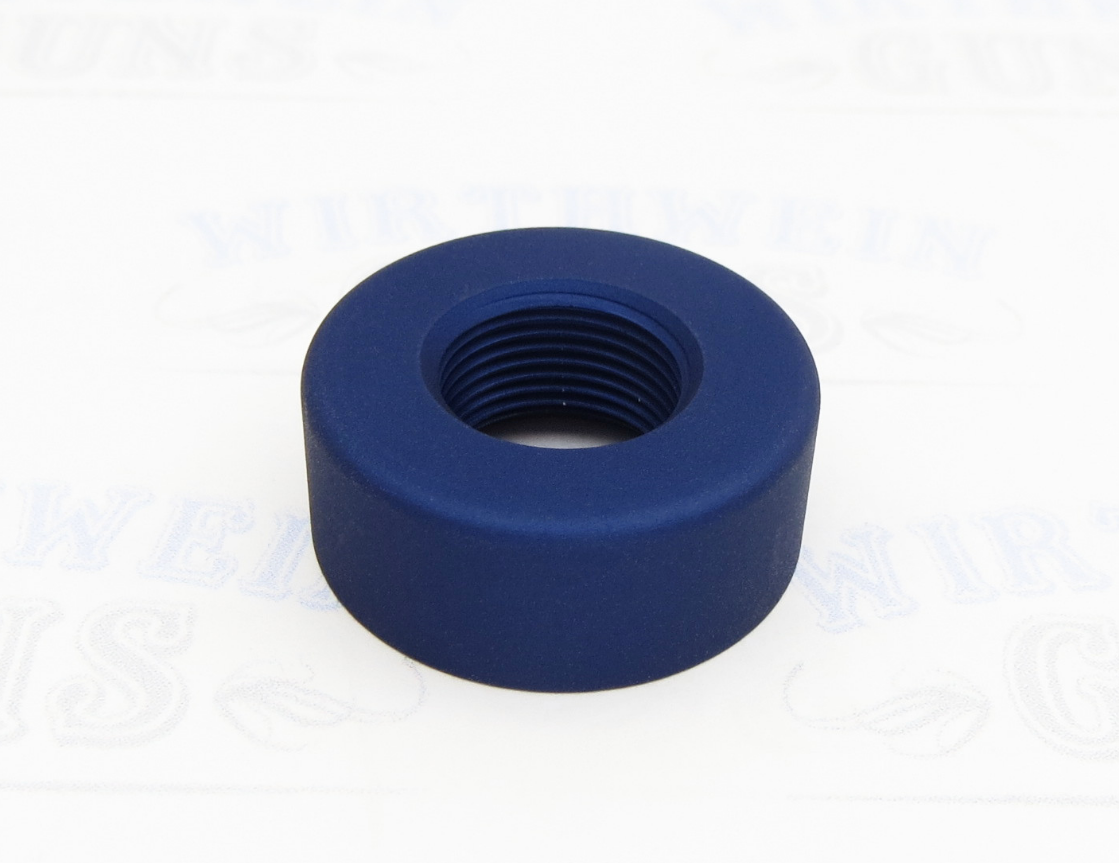 TacSol Tactical Solutions Pac-Lite 1" Thread Protector Matte Blue 1/2x28