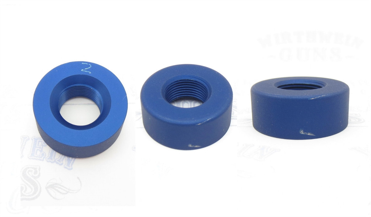 TacSol Tactical Solutions Pac-Lite 1" Thread Protector Matte Blue 1/2x28 BLEM