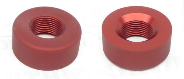 TacSol Tactical Solutions Pac-Lite 1" Thread Protector Matte Red 1/2x28