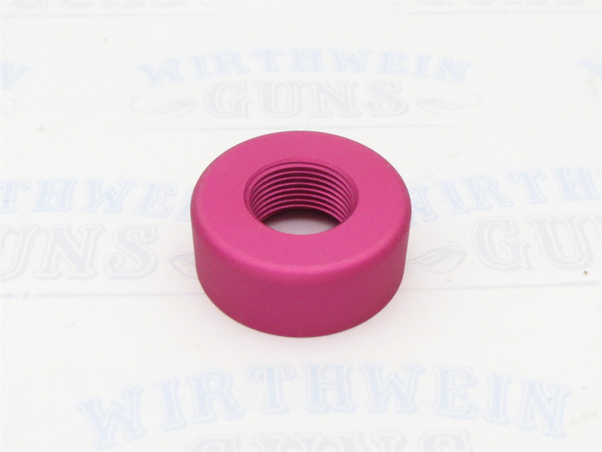 TacSol Tactical Solutions Pac-Lite REPLACEMENT 1" Diameter Thread Protector (End Cap) 1/2"x28 Matte Raspberry Pink