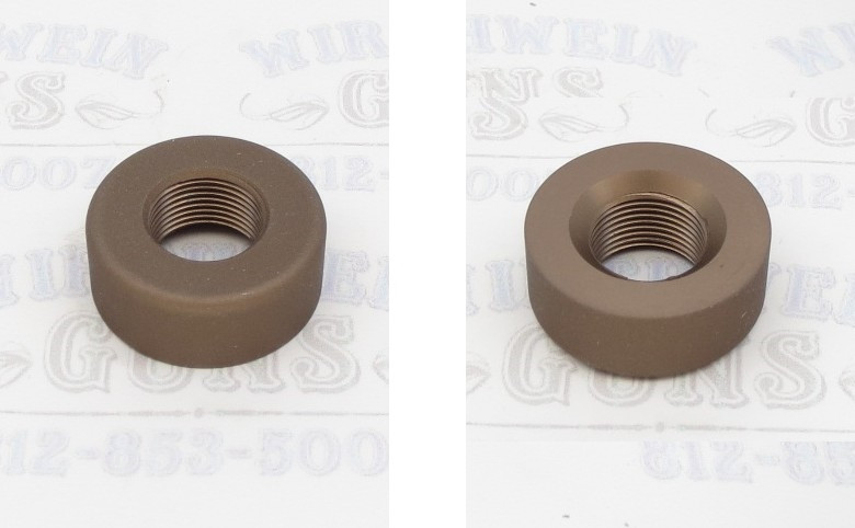 TacSol Tactical Solutions Pac-Lite 1" Thread Protector Matte Quicksand (FDE) 1/2x28