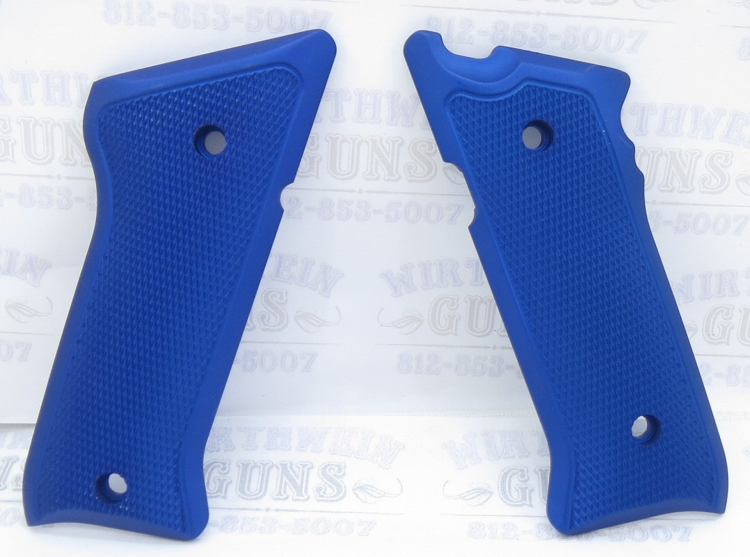 Tactical Solutions Pac-Lite Aluminum Mark 3 Grips Matte Blue