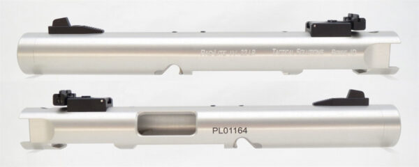 Tactical Solutions Mark IV Pac-Lite 4.5" NON-Fluted Silver 1/2x28 threads