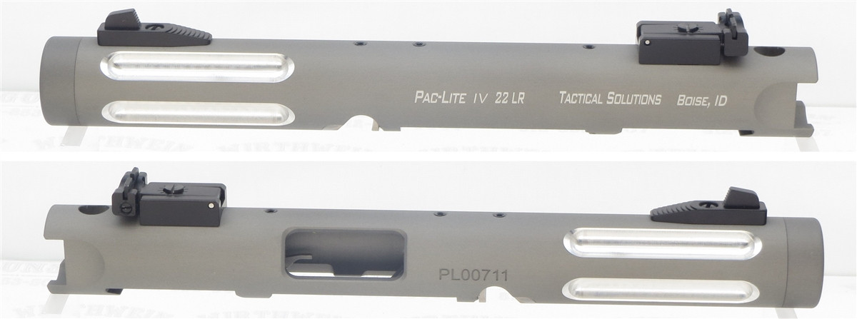TacSol Tactical Solutions Mark IV Pac-Lite 4.5" Fluted Matte Gun Metal Gray Silver Flutes