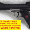 Volquartsen Ruger Mark IV LLV 4" Black 1/2"x28