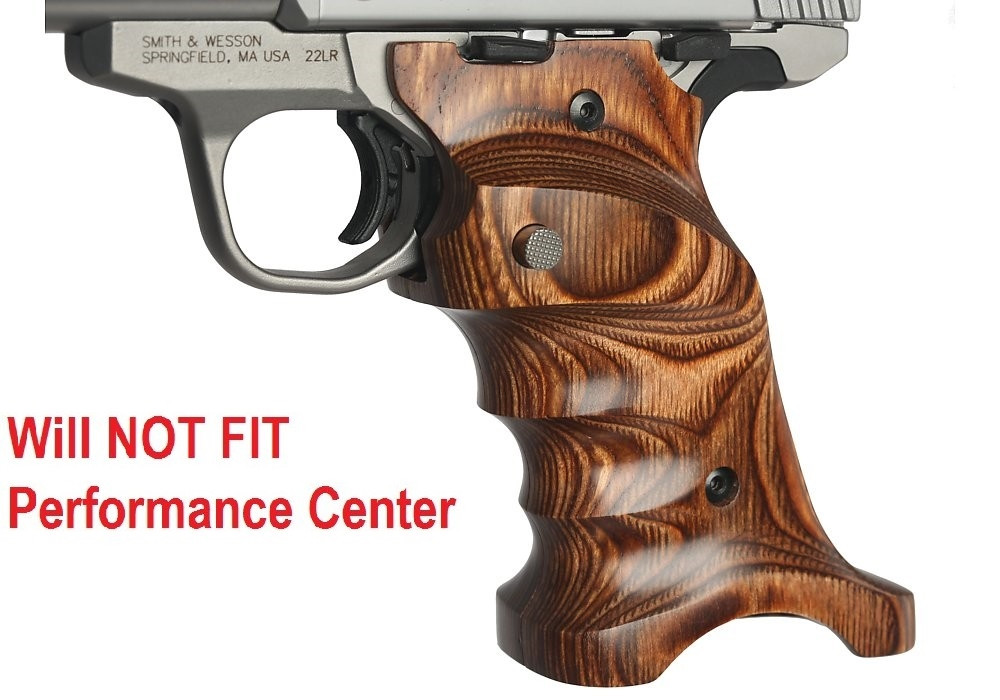 Volquartsen Brown Right Hand Laminated Wood Grips for S&W SW22 Victory VCSWG