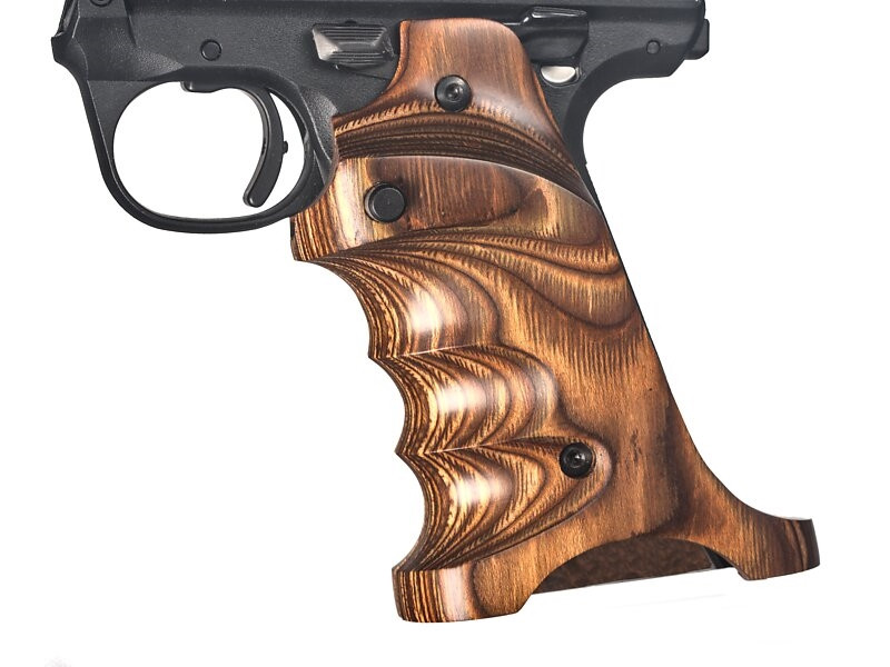 Masonic Walnut Grips For Ruger Mark IV 22/45 - Laser Engraved Hardwood