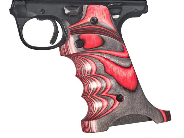 Volquartsen Laminated Wood Pistol Grips Ruger MK IV  22/45 Red- VF45TG‑R