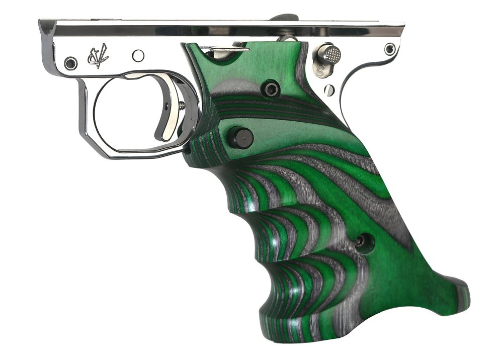 Volquartsen MK3 Green Laminated Wood Pistol Right Hand Grips