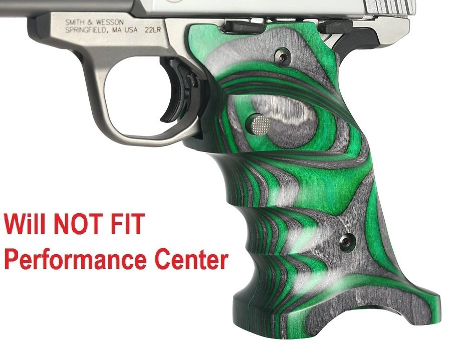 Volquartsen Green Right Hand Laminated Wood Grips for S&W SW22 Victory VCSWG