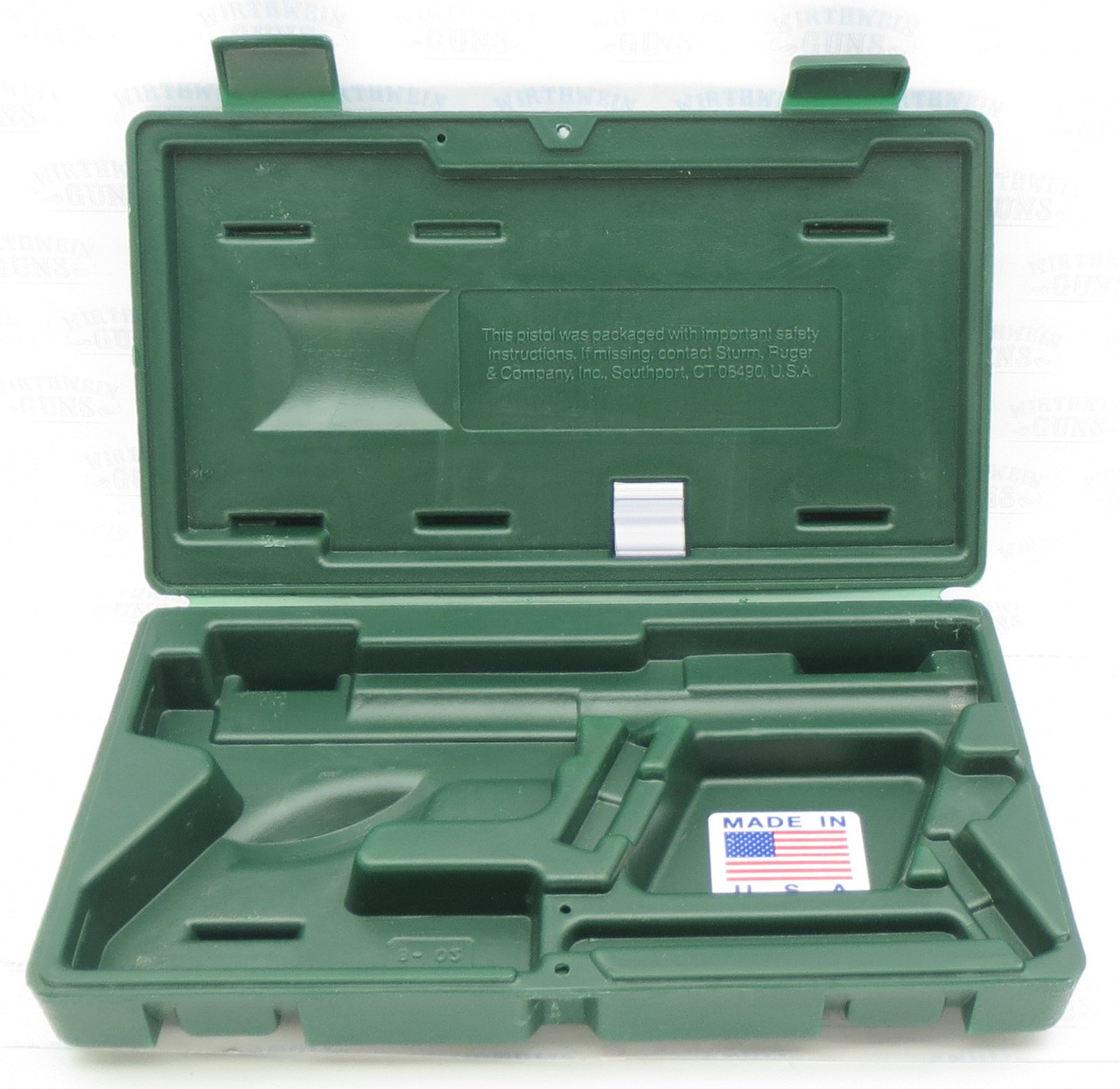 USED Ruger GREEN Blow Mold Flambeau Mark Pistol Case