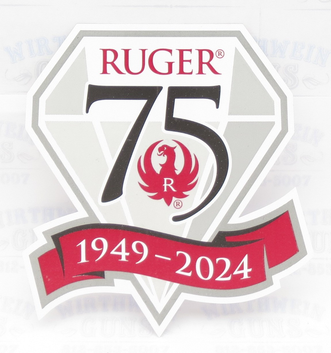 Ruger 75th Anniversary sticker - decal