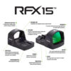 Viridian RFX15 Reflex GREEN Dot Sight 3 MOA 981-0055