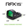 Viridian RFX15 Reflex GREEN Dot Sight 3 MOA 981-0055
