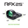 Viridian RFX-25 Reflex GREEN Dot Sight 3 MOA 981-0056