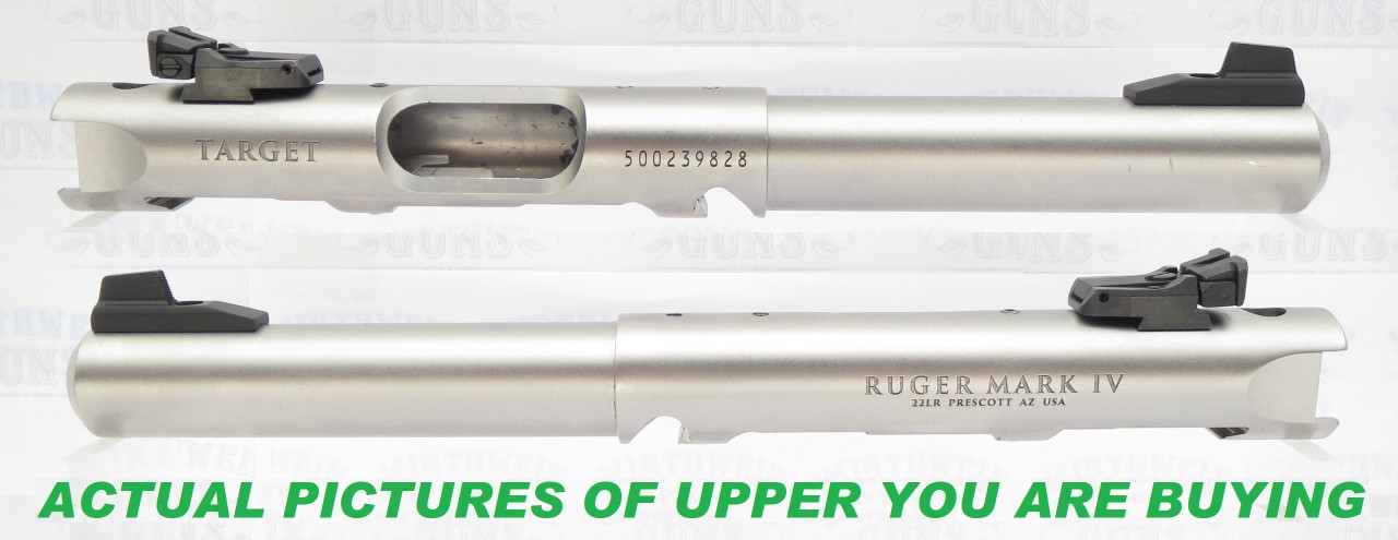 USED Ruger Mark IV 4 TARGET NEW Take Off Upper 5.5" Stainless Bull Barrel with Sights 40103 #828