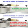 Ruger Mark IV Standard Frame Magazine Release Button Comparison